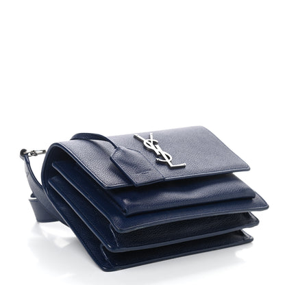 Saint Laurent Grained Calfskin Small Monogram Sunset Marinette 4 of 11