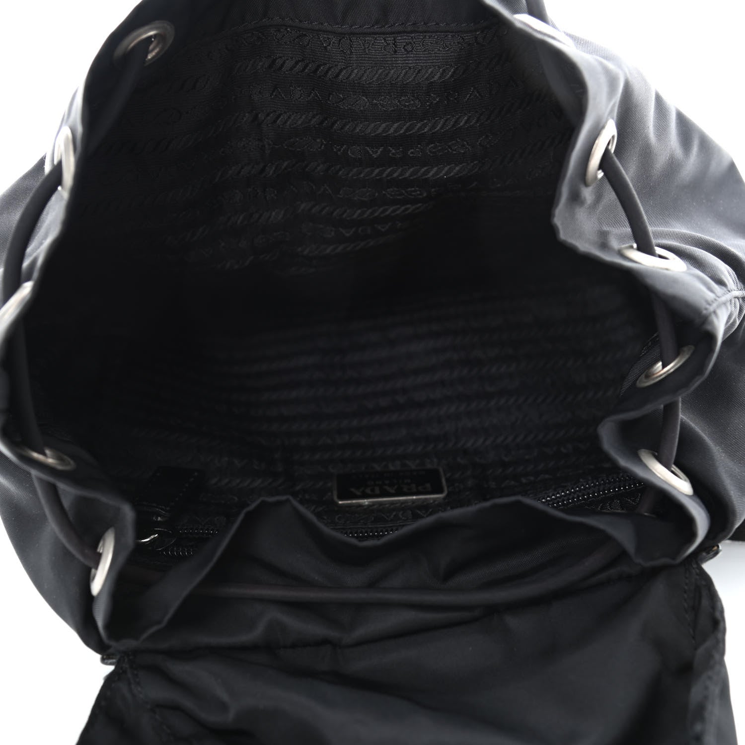 Prada Nylon Vela Small Backpack Black 4 of 4