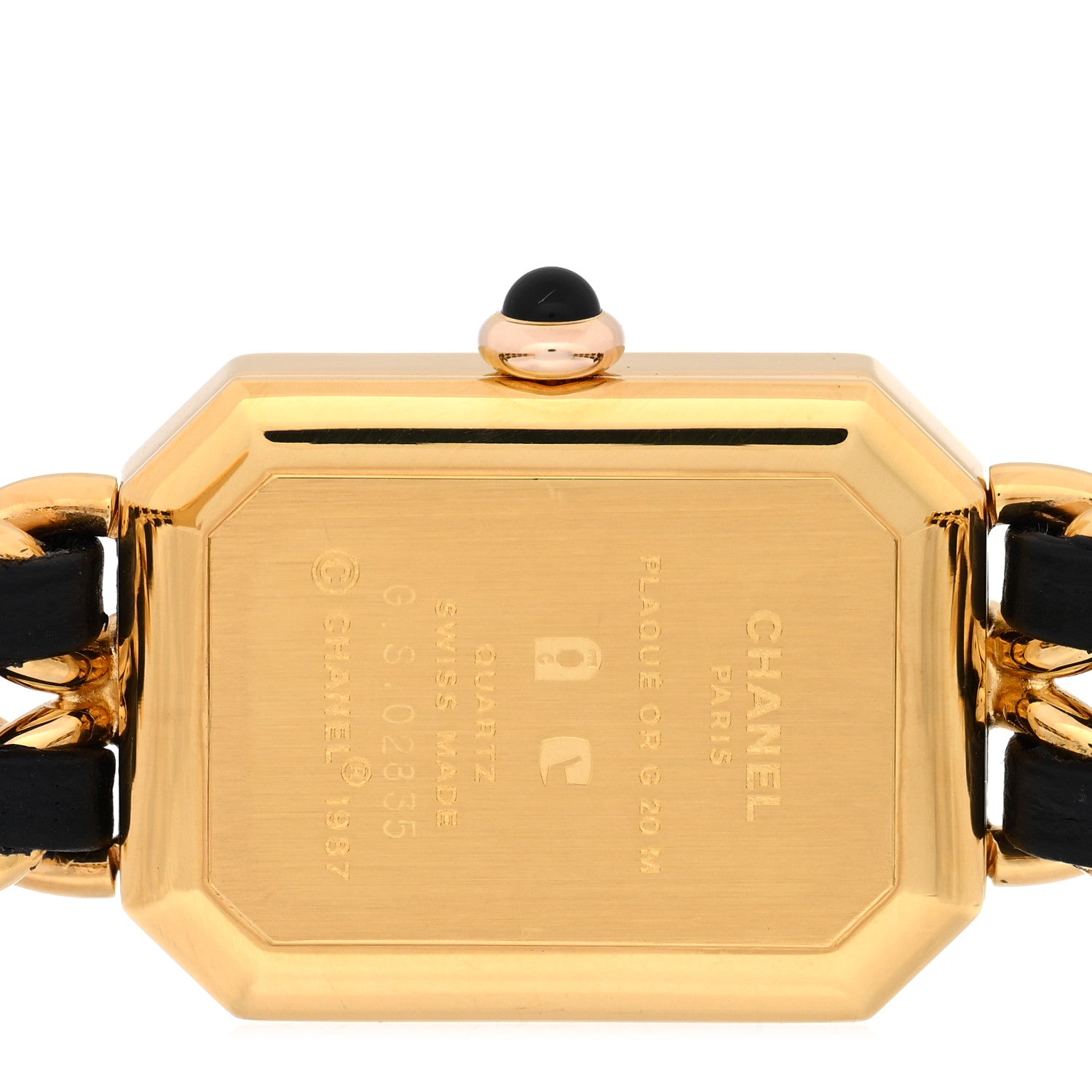 Chanel Stainless Steel Lambskin 20mm Chain Premiere Quartz Watch