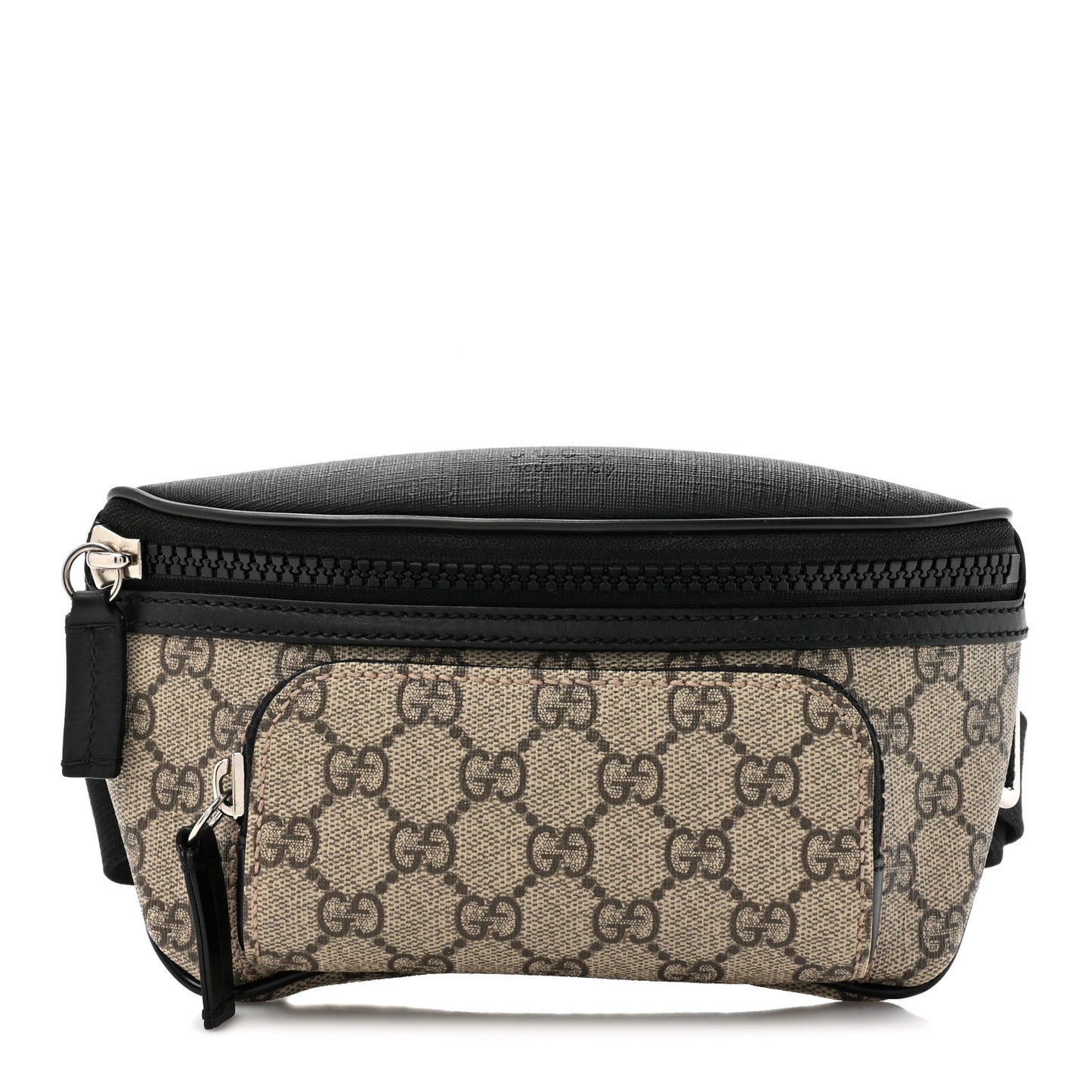 GG Supreme Monogram Belt Bag Black