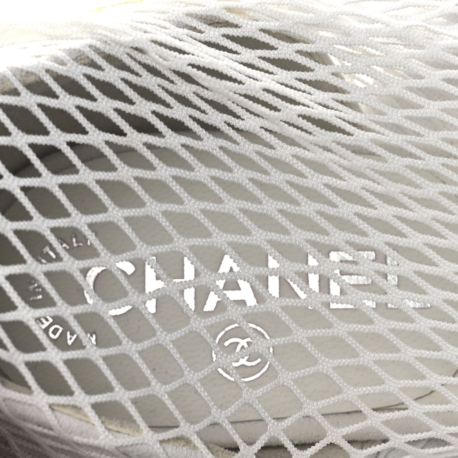 Chanel Mesh Kid Suede Patent Mary Jane Short Boots 39 White Black 9 of 13