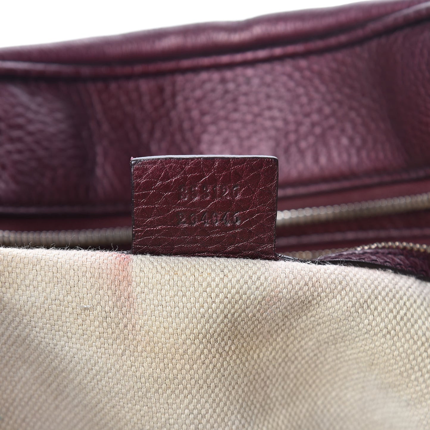 Metallic Cellarius Calfskin Medium Soho Bowler Classic Burgundy
