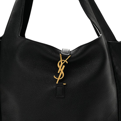 Saint Laurent Grained Deerskin Bea Tote Black 8 of 14