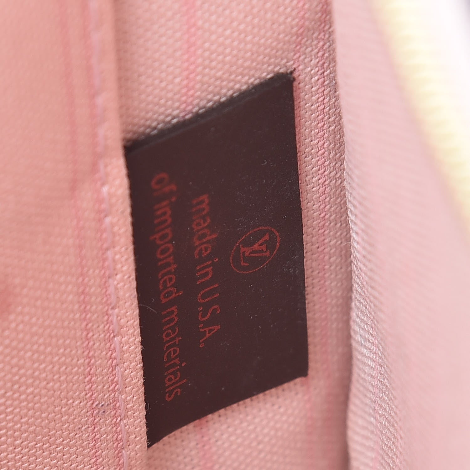 Louis Vuitton Damier Ebene Neverfull MM GM Pochette Rose Ballerine 7 of 12