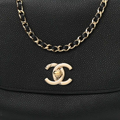 Chanel Caviar Mini Chain Flap Bag Black 9 of 10