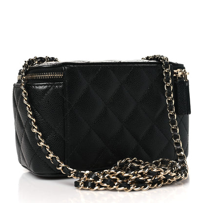 Chanel Caviar Quilted Small Vanity Case With Chain Black 3 of 11