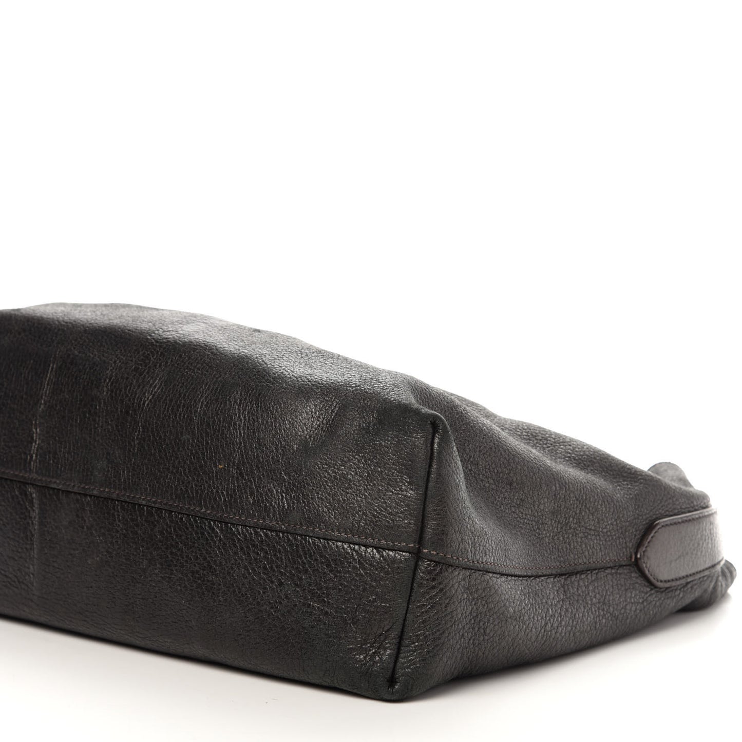 Metallic Vitello Daino Hobo Dark Grey