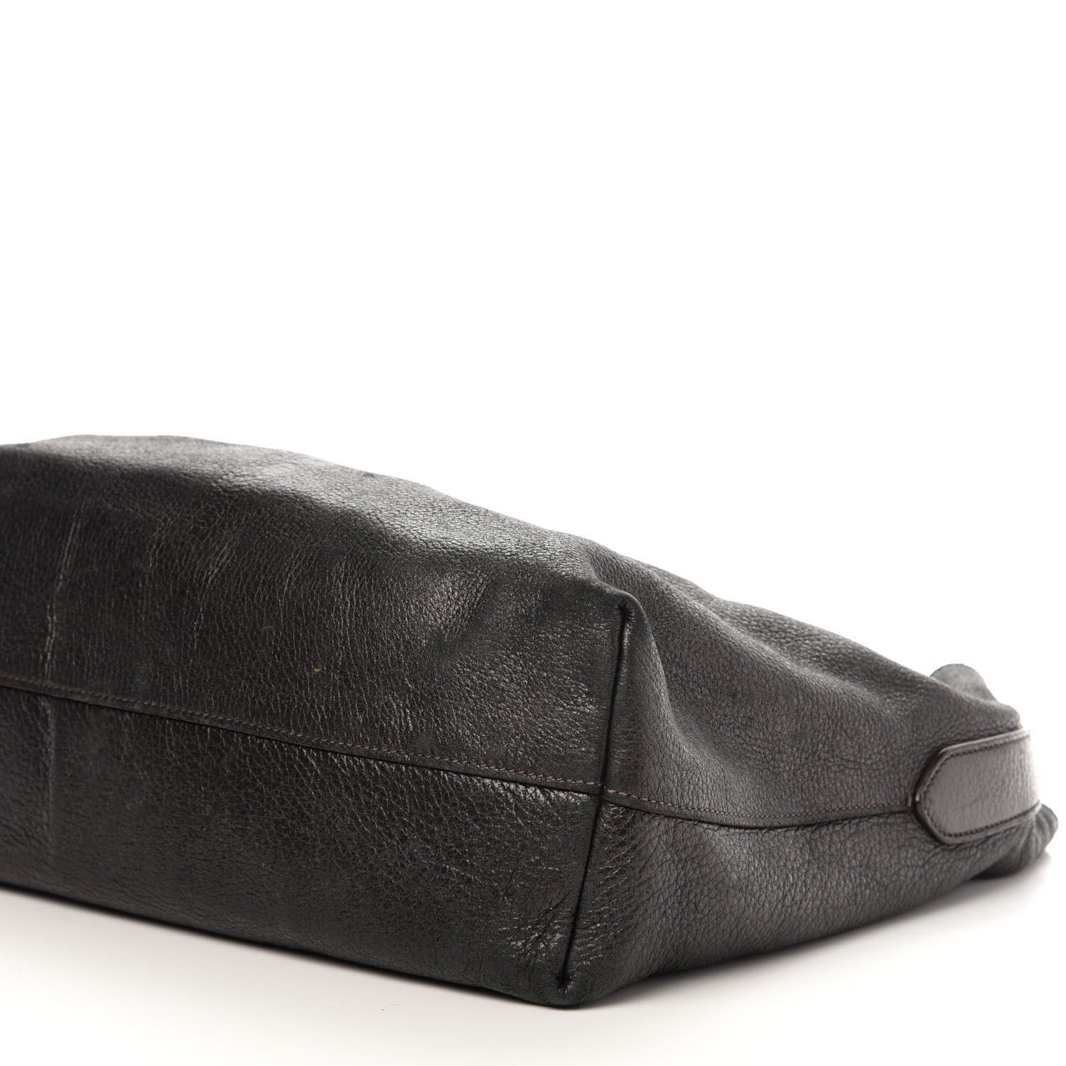 Prada Metallic Vitello Daino Hobo Dark Grey 9 of 15