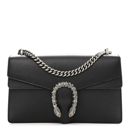 Gucci Pebbled Calfskin Small Dionysus Shoulder Bag Black 1 of 9