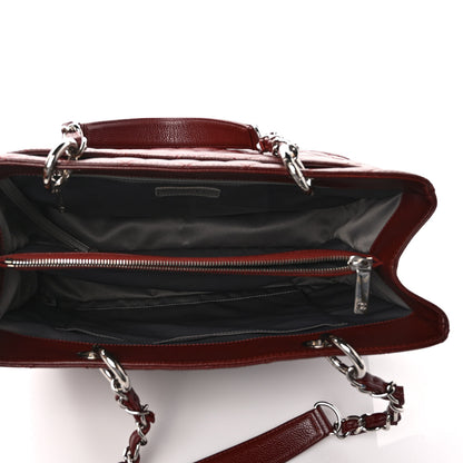 Chanel Caviar Quilted Grand Shopping Tote GST Dark Burgundy 5 of 11