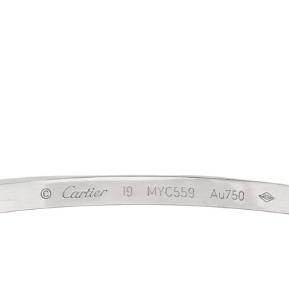 Cartier 18K White Gold Small LOVE Bracelet 19 3 of 6