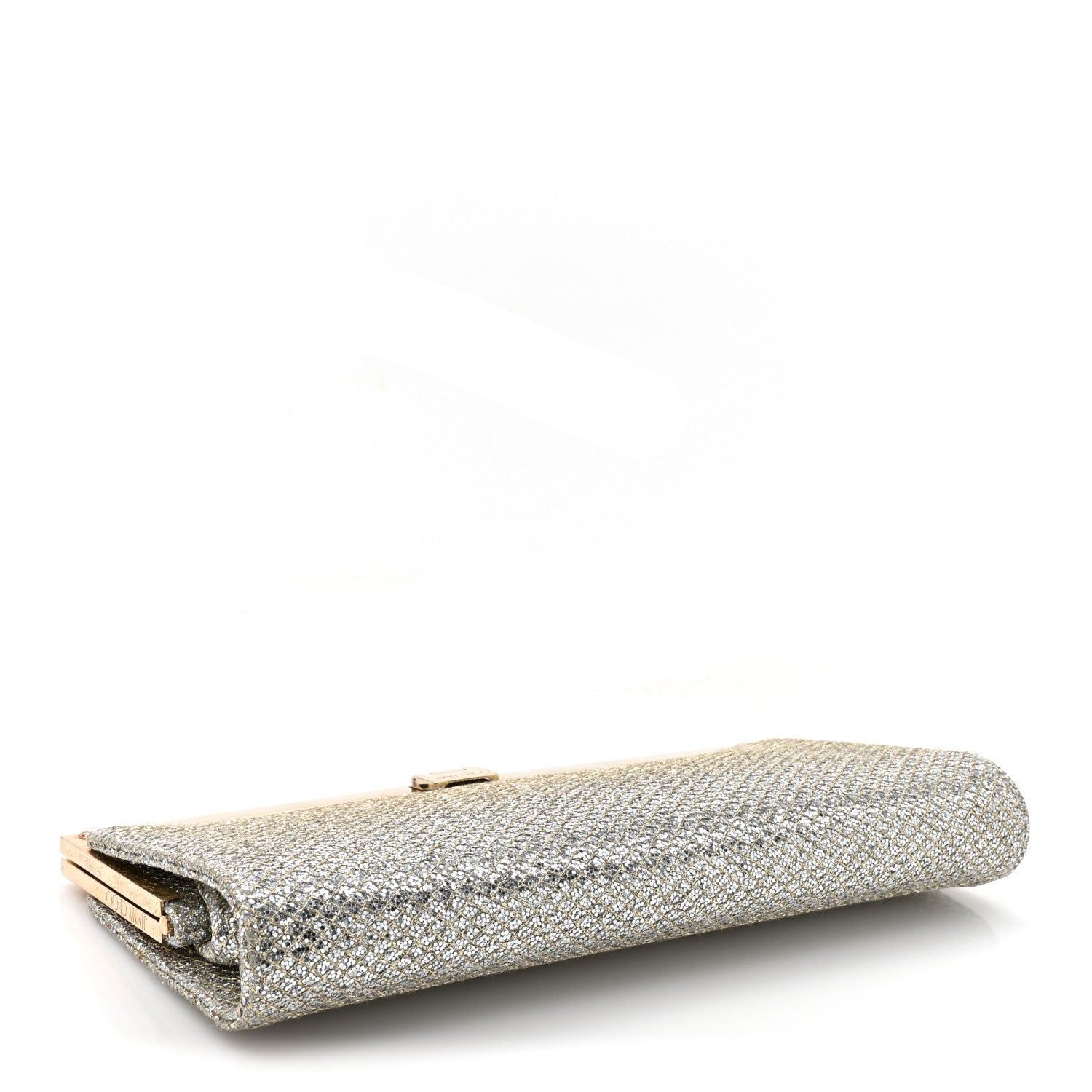 Jimmy Choo Glitter Fabric Camille Clutch Champagne 4 of 11