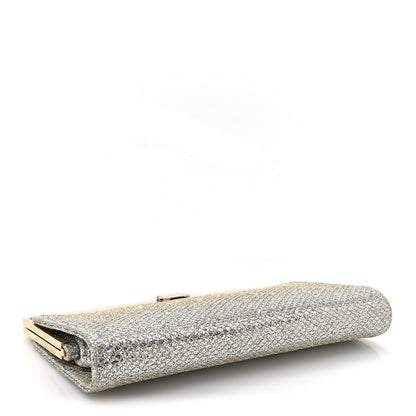 Jimmy Choo Glitter Fabric Camille Clutch Champagne 4 of 11