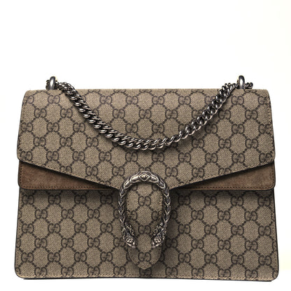 Gucci GG Supreme Monogram Medium Dionysus Shoulder Bag Taupe 1 of 9