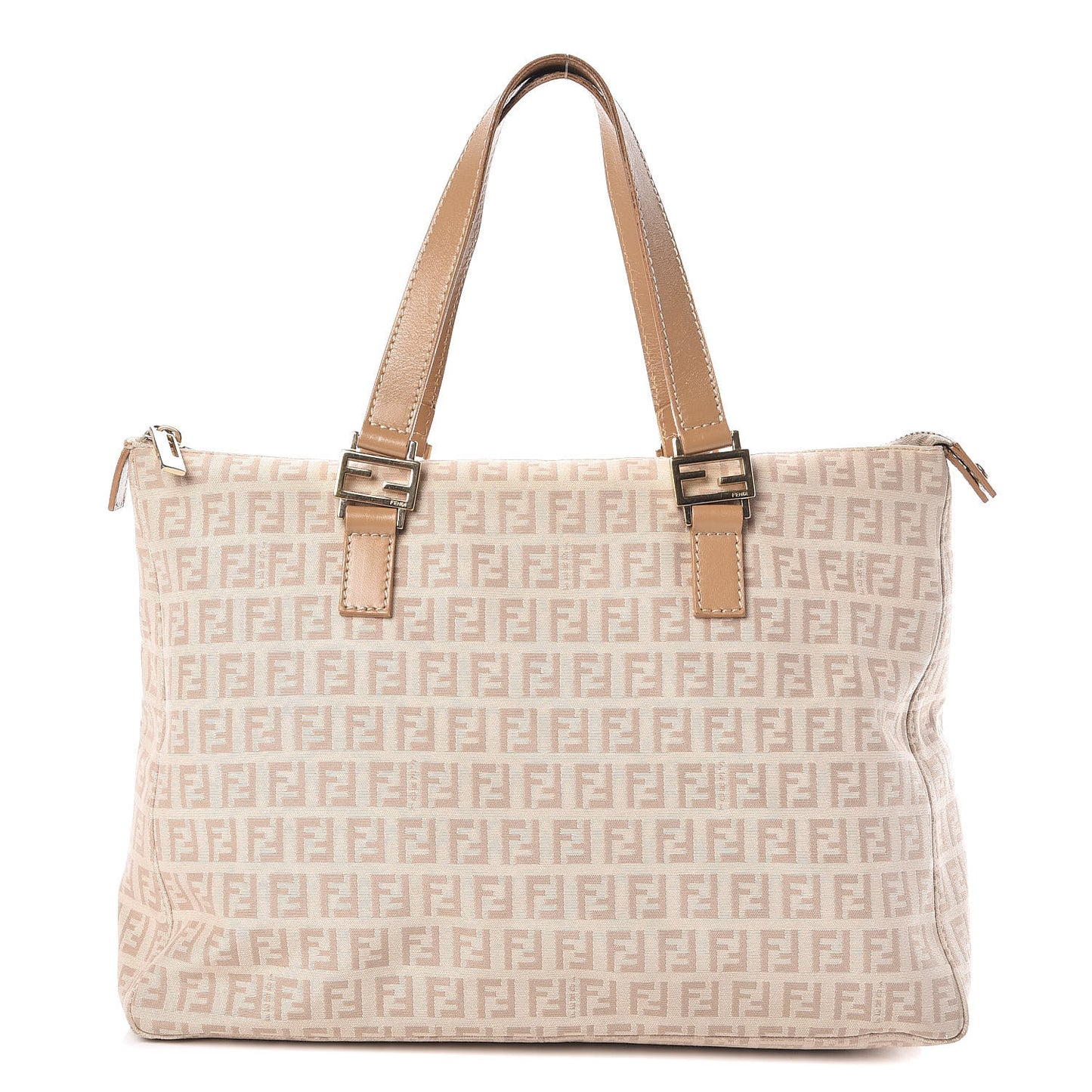Zucchino Vitello Roll Tote Beige Tortora