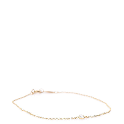 Tiffany 18K Yellow Gold Diamond .08ct Elsa Peretti Diamonds by the Yard Bracelet 1 of 9