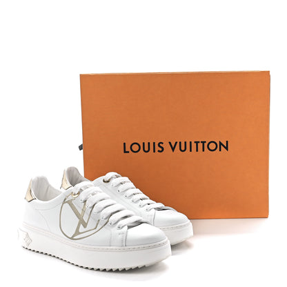 Louis Vuitton Calfskin Time Out Sneakers 39.5 White 9 of 9