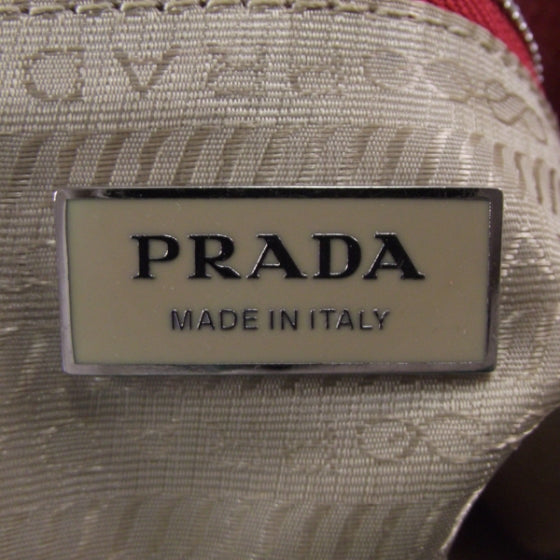Prada Vitello Daino Shoulder Bag Rosso 8 of 12