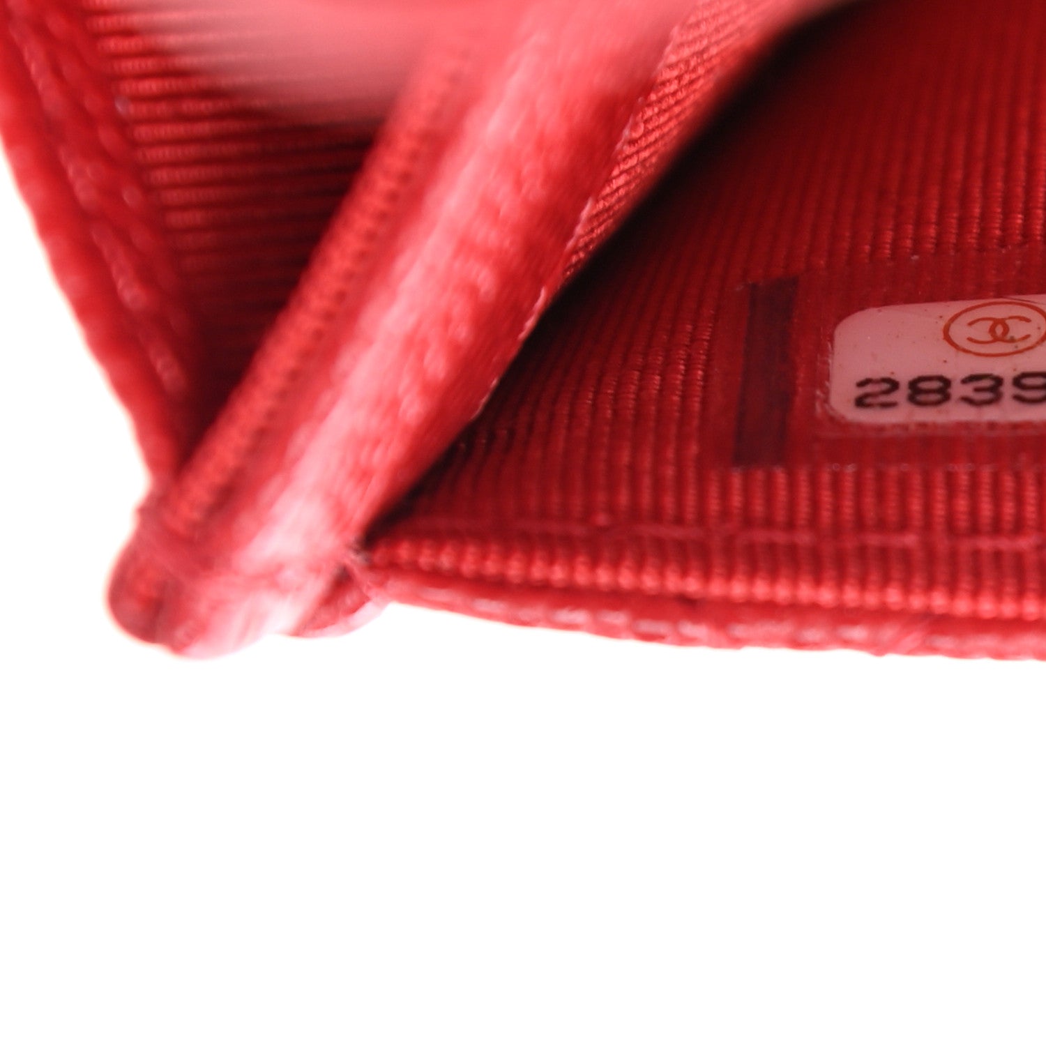 Chanel Caviar Quilted Flap Card Holder Wallet Red 8 of 9