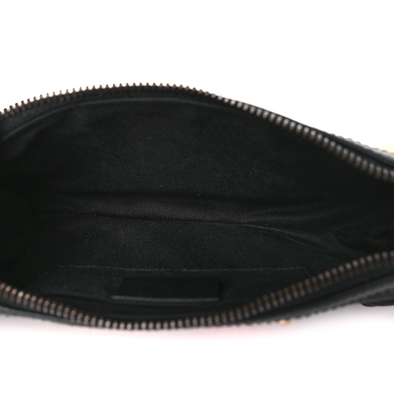 Gucci Monogram Web Studded Chain Clutch Black 5 of 10