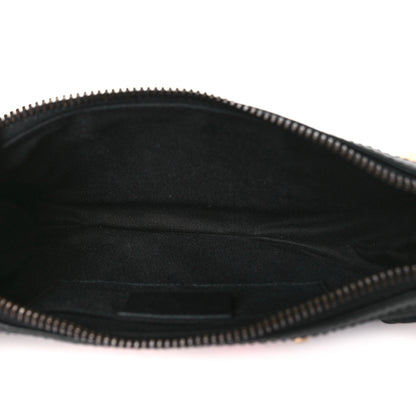 Gucci Monogram Web Studded Chain Clutch Black 5 of 10