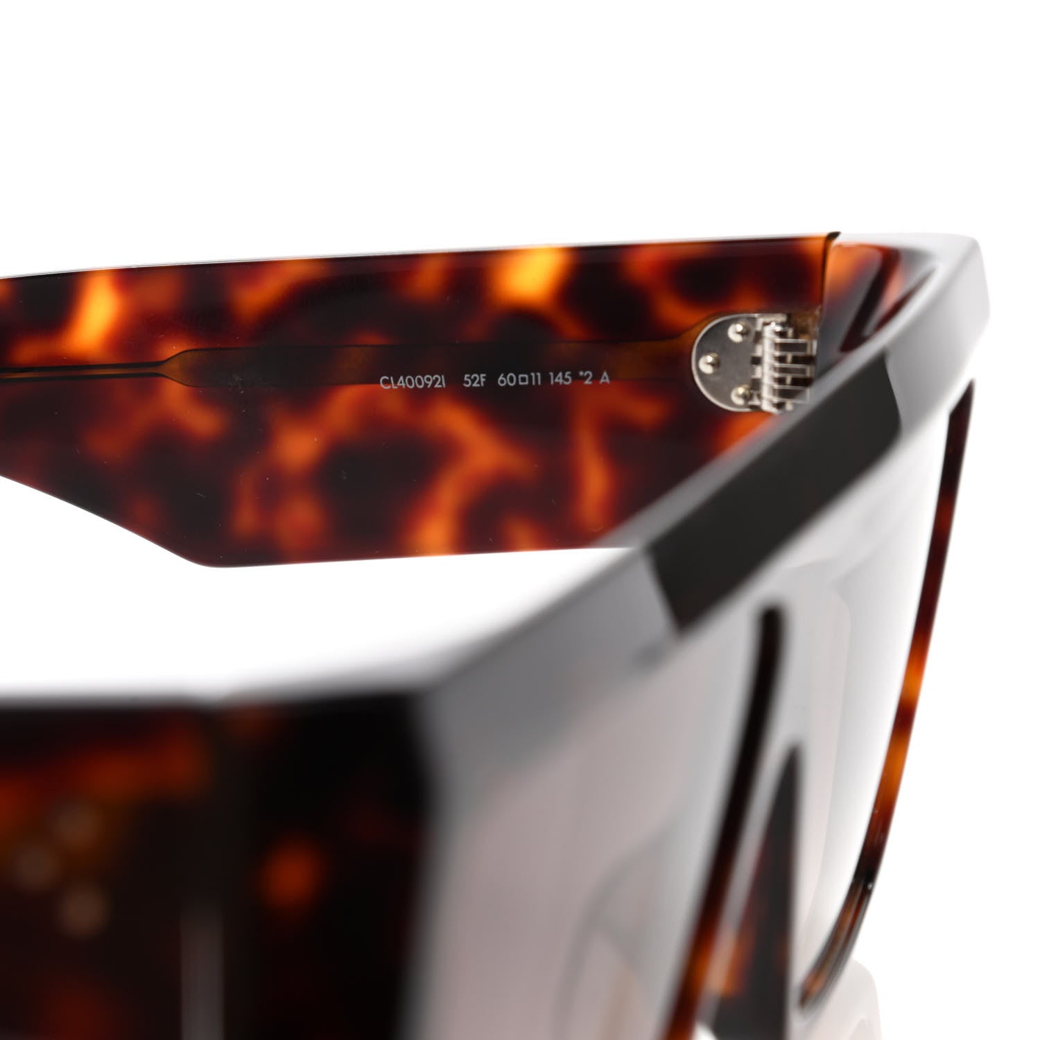 Celine Acetate Rectangular Sunglasses CL400921 Dark Havana 6 of 7