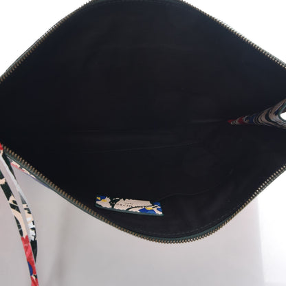 Balenciaga Agneau Classic Hardware Fleurs Small Pouch Beige Red Green 5 of 8
