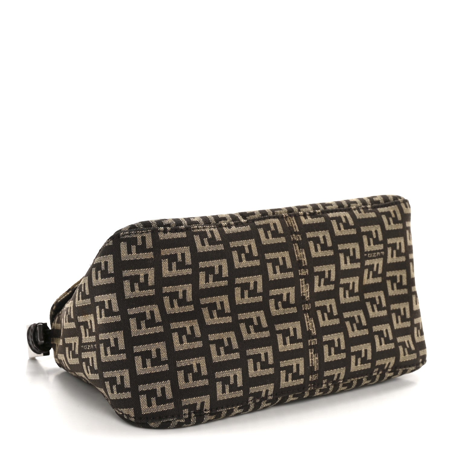 Fendi Zucchino Vitello Mini Mama Baguette Testa di Moro Beige