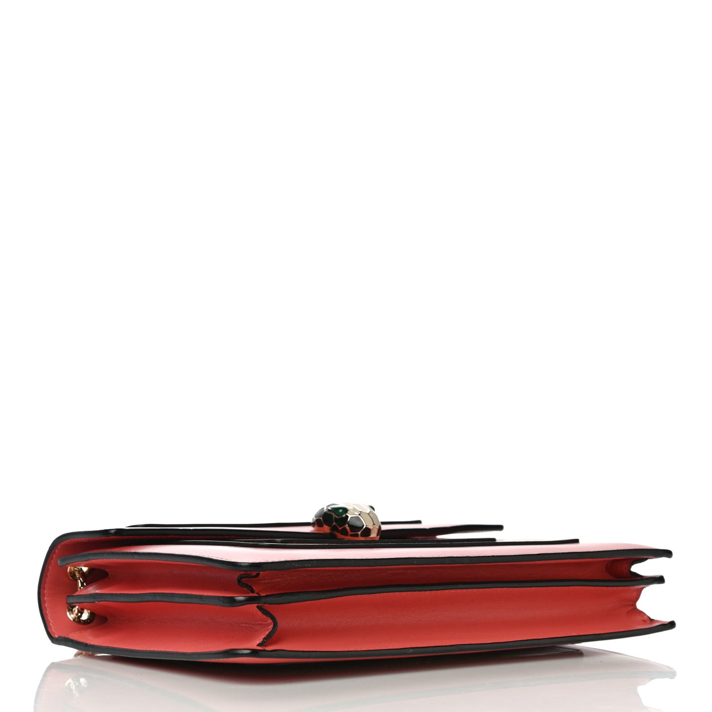 Calfskin Serpenti Forever Shoulder Bag Coral