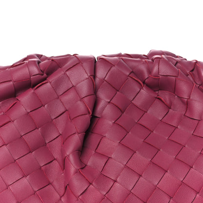 Bottega Veneta Nappa Maxi Intrecciato The Pouch Oversized Clutch Amaranto 9 of 11