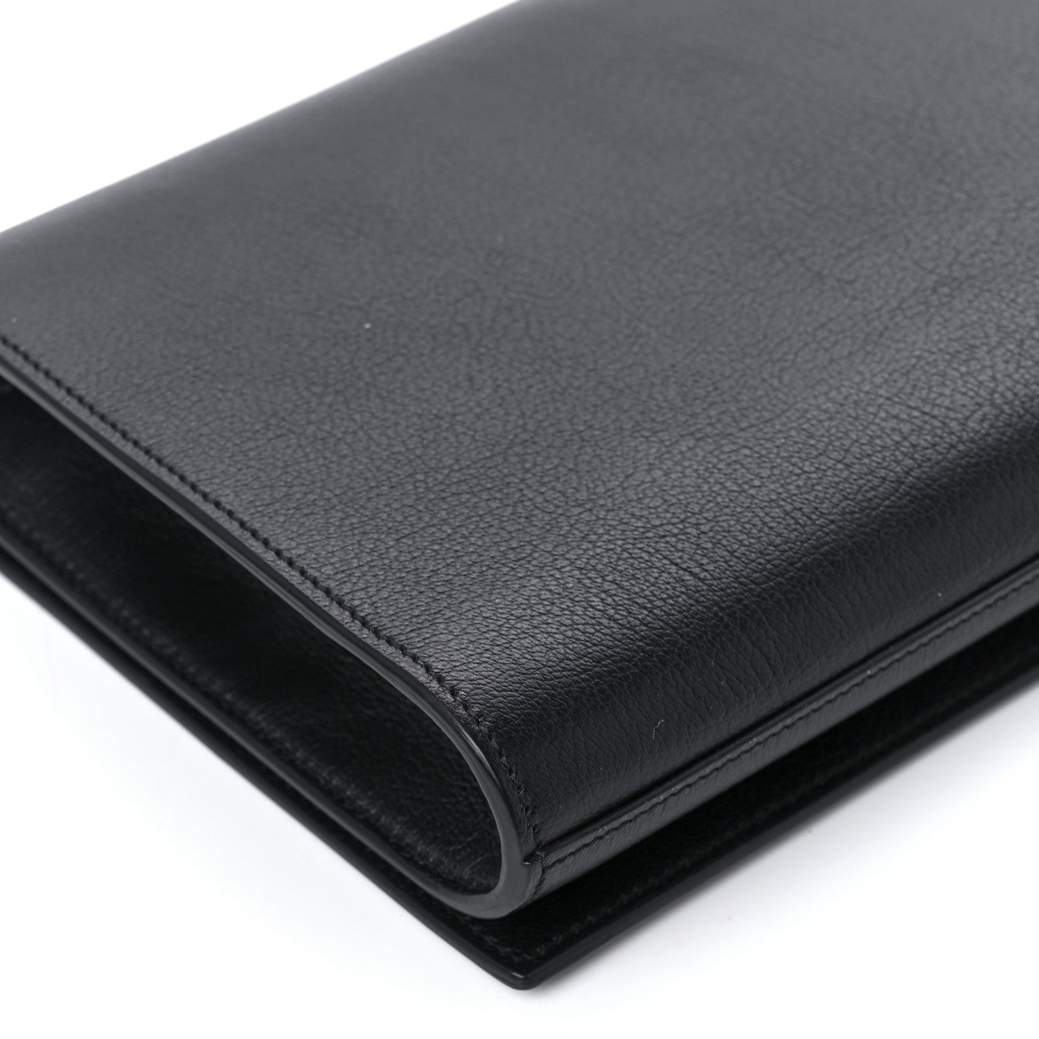 Saint Laurent Calfskin Monogram Large Belle De Jour Clutch Black 9 of 10