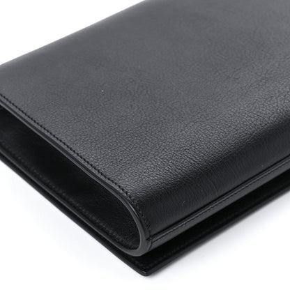 Saint Laurent Calfskin Monogram Large Belle De Jour Clutch Black 9 of 10