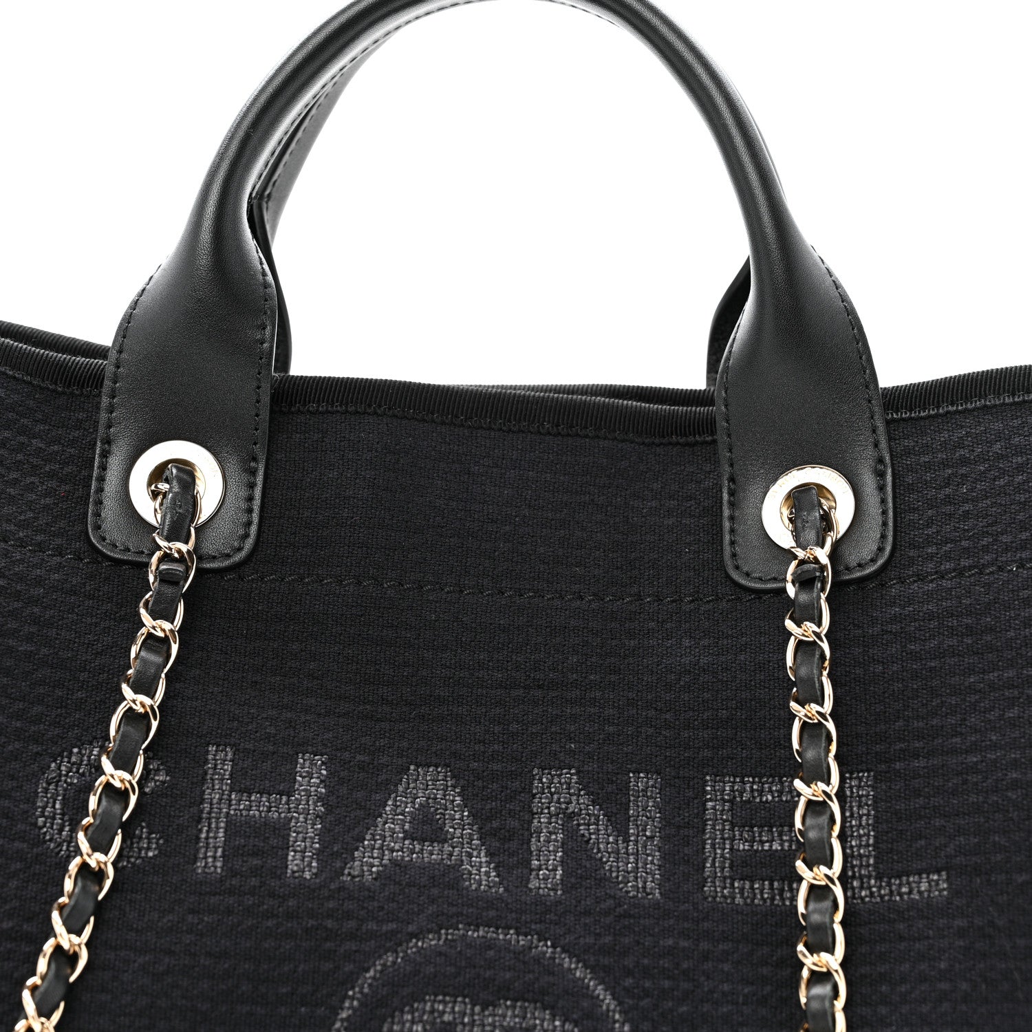 Chanel Mixed Fibers Small Deauville Tote Black 9 of 14