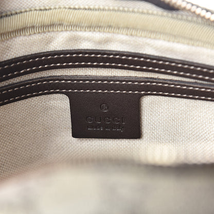 Gucci GG Plus Monogram Selleria Calfskin Medium Messenger Bag Beige Ebony Cocoa Dark Chocolate 6 of 9