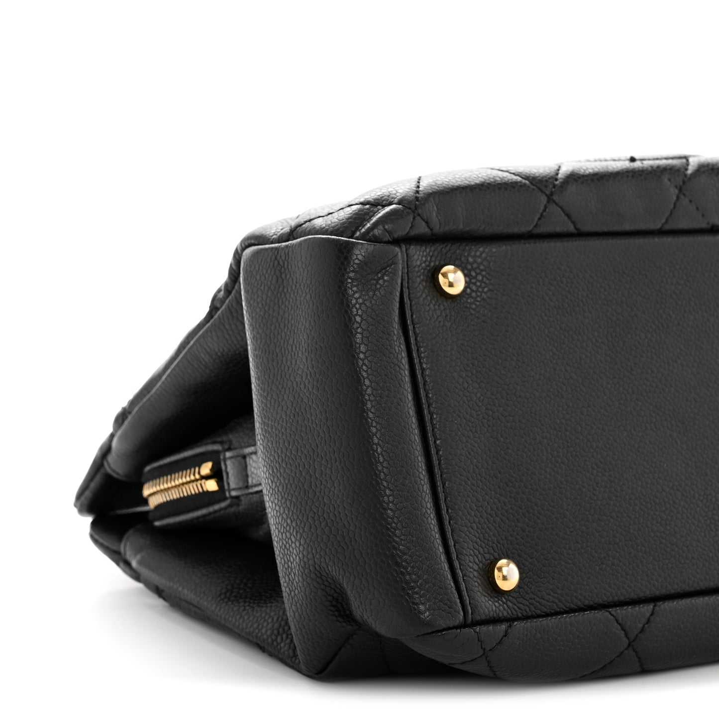 Caviar Quilted Timeless CC Soft Tote Black