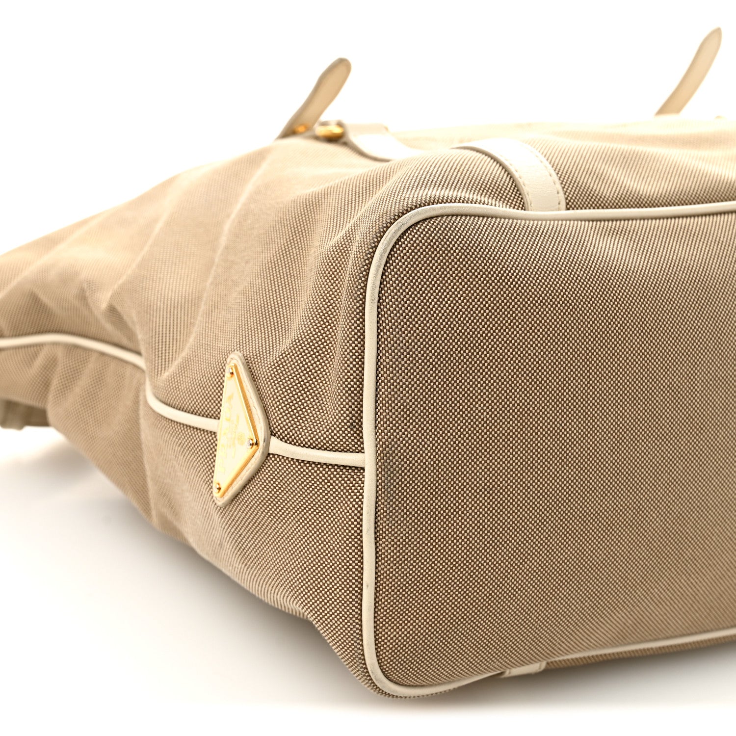 Prada Jacquard Logo Tote Corda Talco 10 of 14