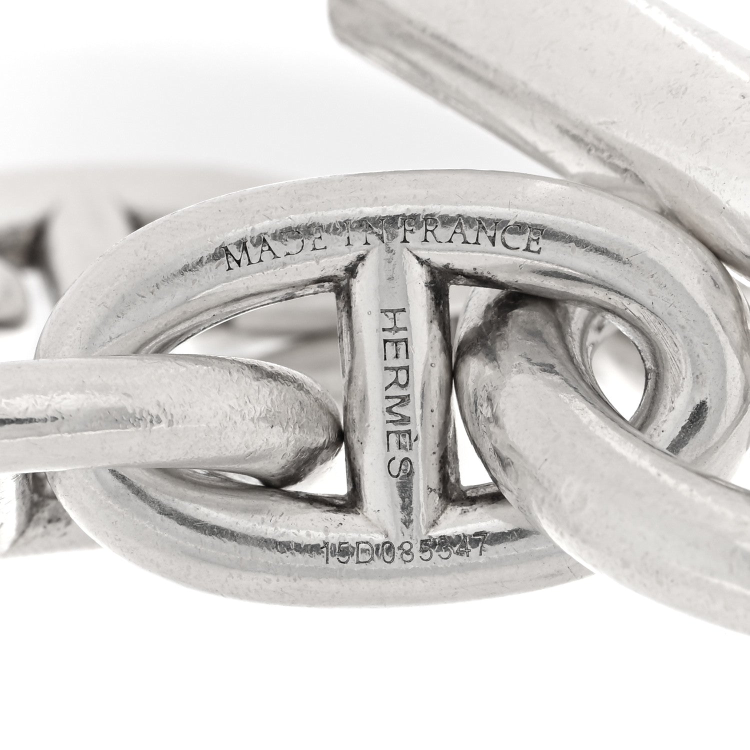 Hermes Sterling Silver TGM Chaine d'Ancre Bracelet 3 of 3