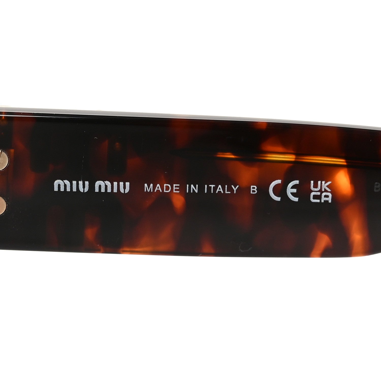 Miu Miu Acetate Sunglasses SMU 01Y Tortoise 5 of 6