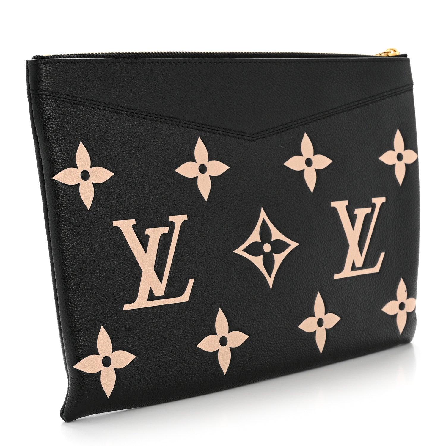 Louis Vuitton Empreinte Monogram Giant Daily Pouch Black Beige 3 of 9