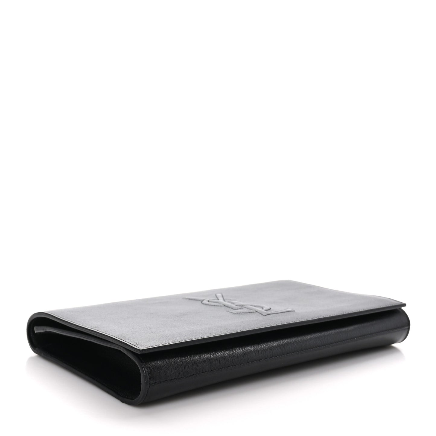 Calfskin Monogram Large Belle De Jour Clutch Black