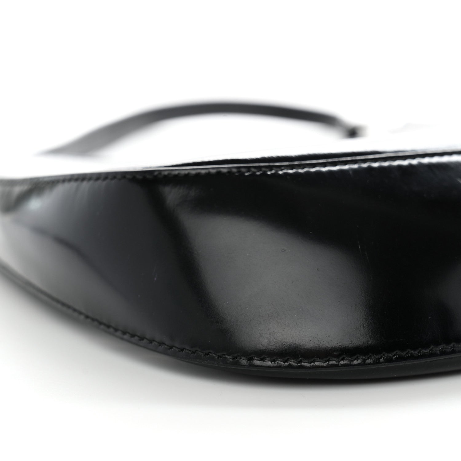 Prada Spazzolato Cleo Shoulder Bag Black 9 of 12