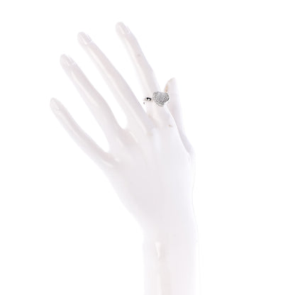 Tiffany Platinum Diamond Elsa Peretti Full Heart Ring 51 5.75 2 of 5