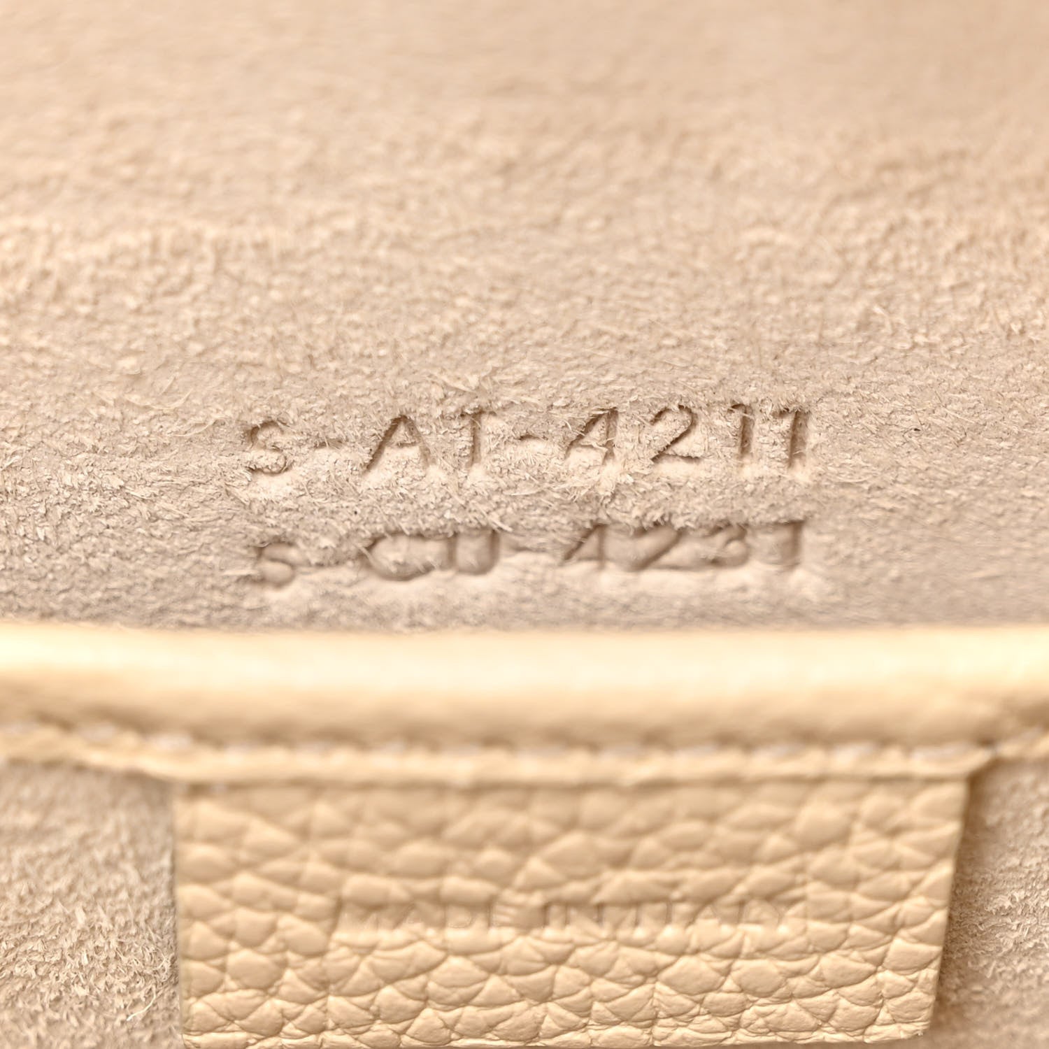 Celine Drummed Calfskin Nano Luggage Ivory 8 of 11