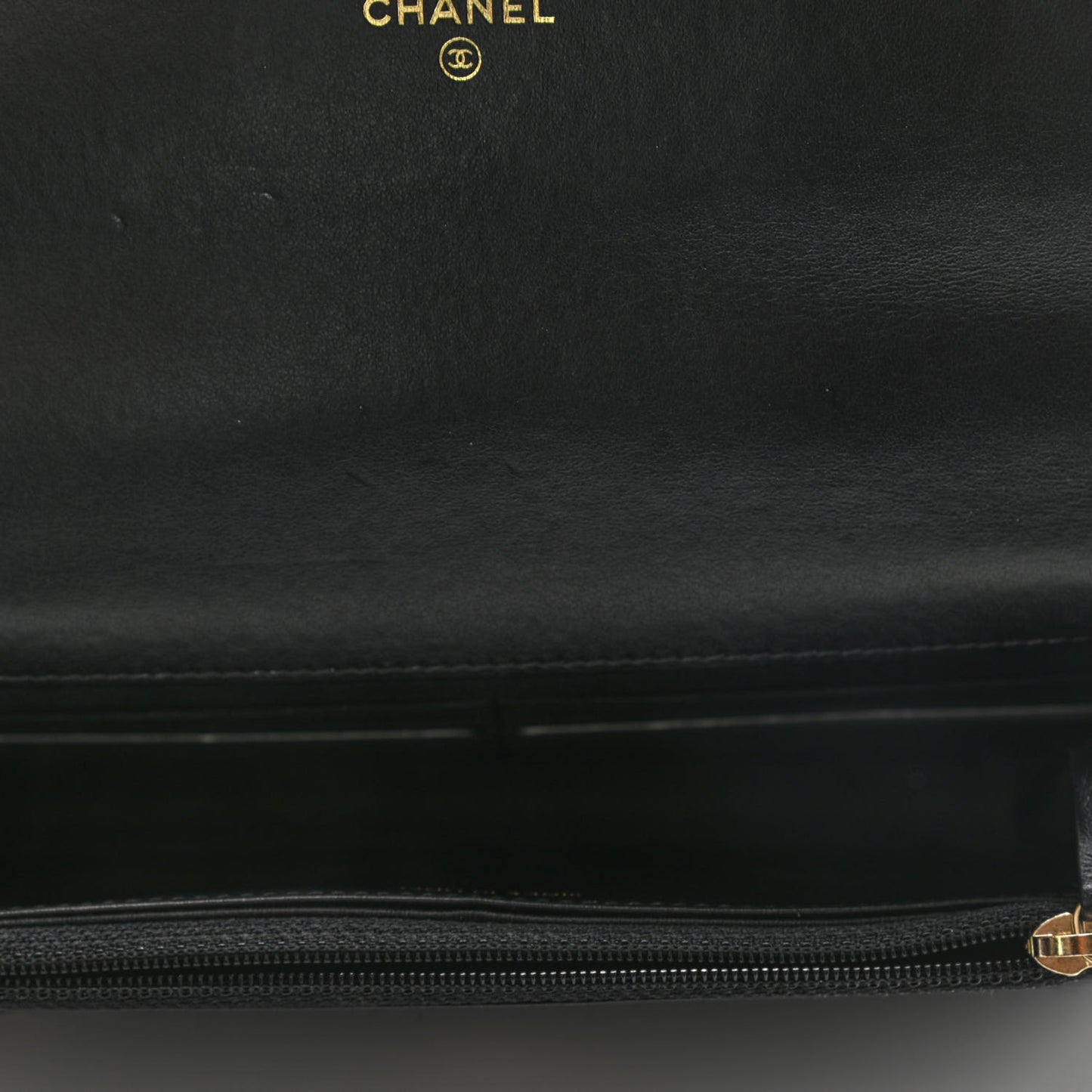 Tweed Quilted Chanel 19 Wallet On Chain WOC Black Navy Gold