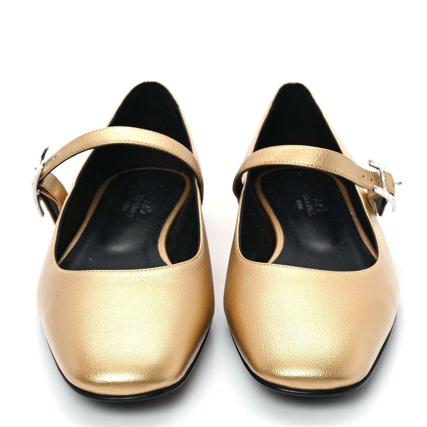 Metallic Goatskin Jane Ballet Flats 39.5 Dore