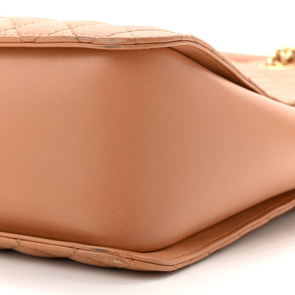 Chanel Calfskin Quilted Large Boy Tote Camel 10 of 10