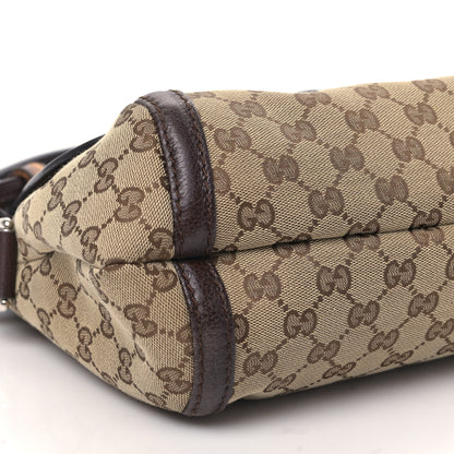 Gucci Monogram Medium Techno Horsebit Shoulder Flap Bag Dark Brown 8 of 9