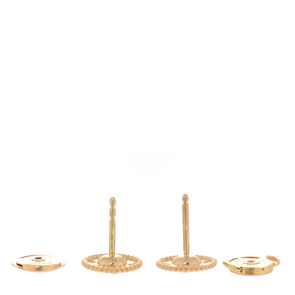 Christian Dior 18K Yellow Gold Diamond XS Rose Des Vents Earrings 3 of 8