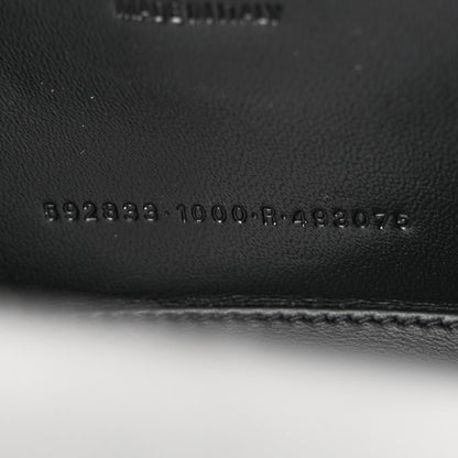 Balenciaga Shiny Box Calfskin Strass Hourglass Top Handle Bag XS Black 8 of 13