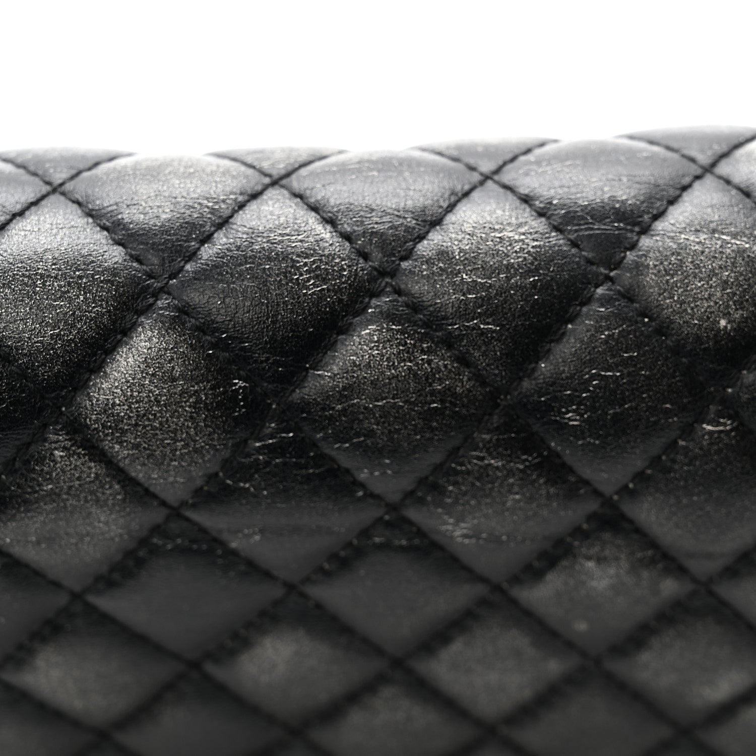 Chanel Faded Calfskin Quilted Small Studded Boy Flap Grey 12 of 12